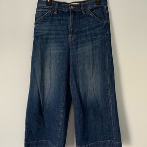 Madewell High-rise wide leg crop pants